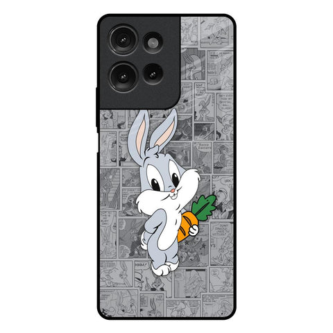 Cute Baby Bunny Motorola G75 5G Glass Back Cover Online