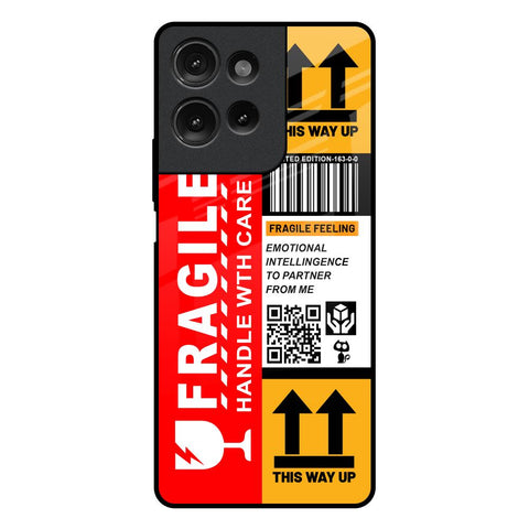 Handle With Care Motorola G75 5G Glass Back Cover Online