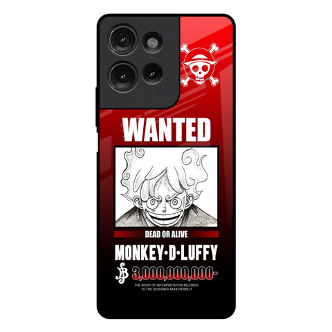 Luffy Wanted Motorola G75 5G Glass Back Cover Online