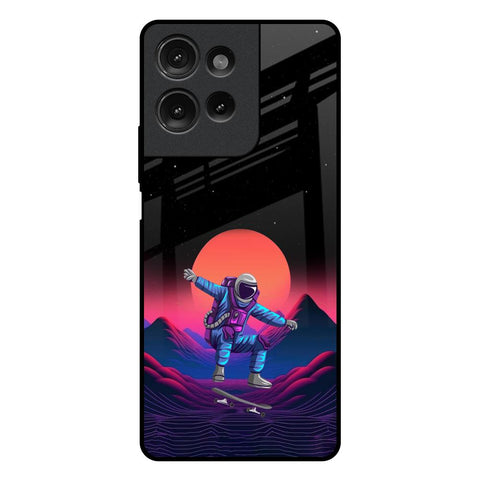 Retro Astronaut Motorola G75 5G Glass Back Cover Online