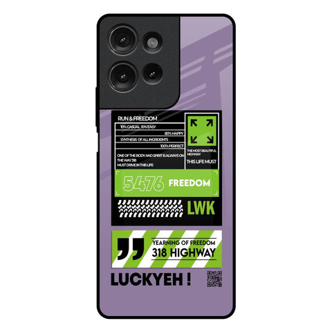 Run & Freedom Motorola G75 5G Glass Back Cover Online