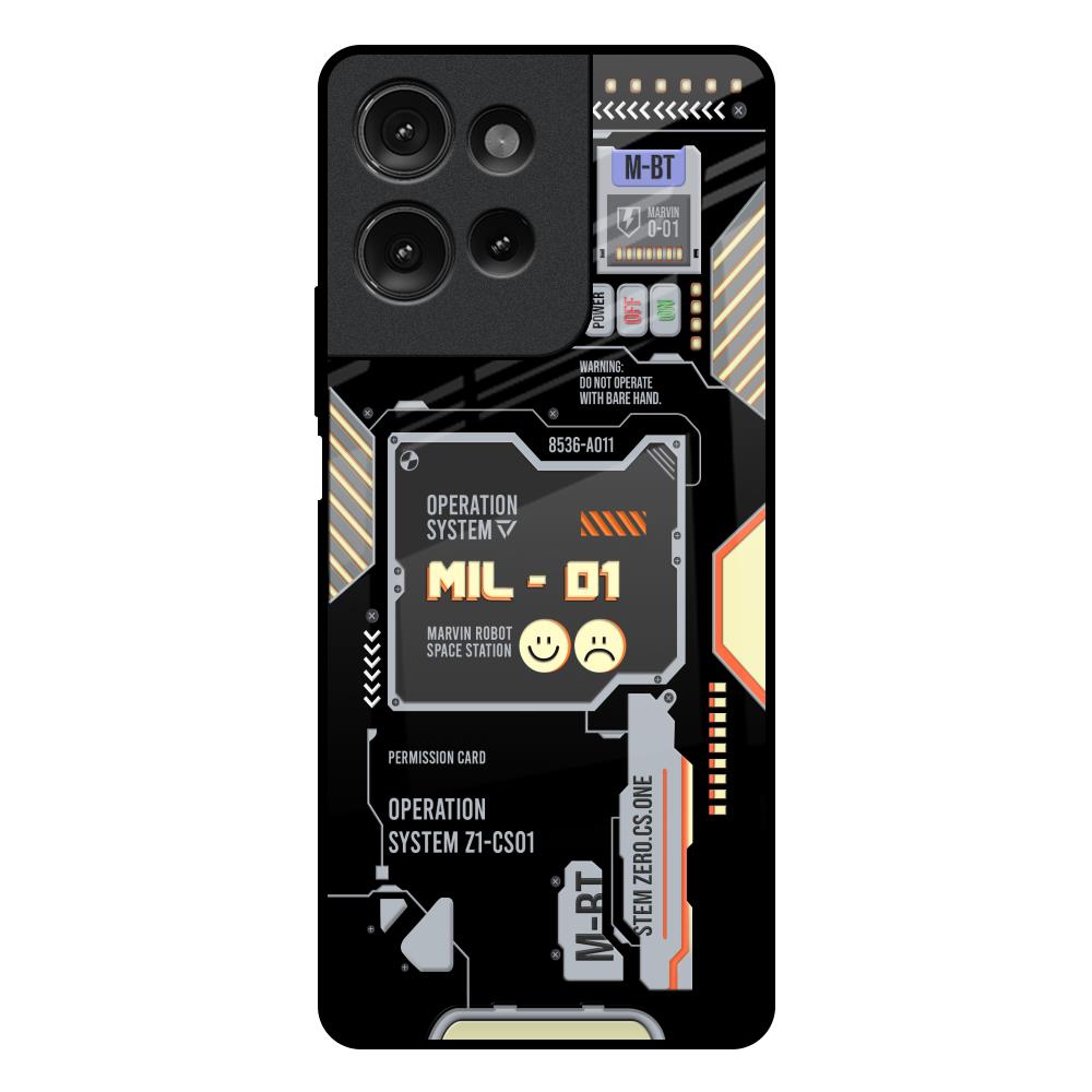 Exposed Parts Motorola G75 5G Glass Back Cover Online