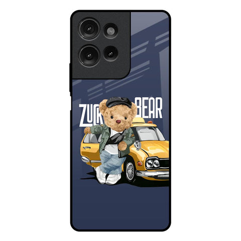 Adventurous Bear Motorola G75 5G Glass Back Cover Online