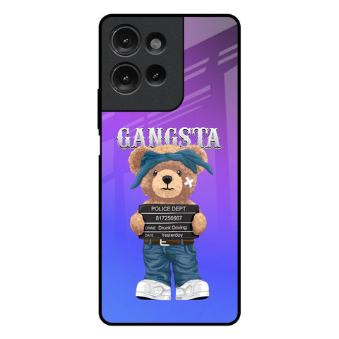 Gangsta Bear Motorola G75 5G Glass Back Cover Online