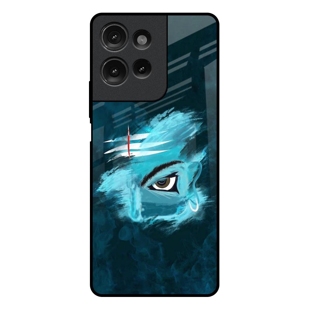 Power Of Trinetra Motorola G75 5G Glass Back Cover Online