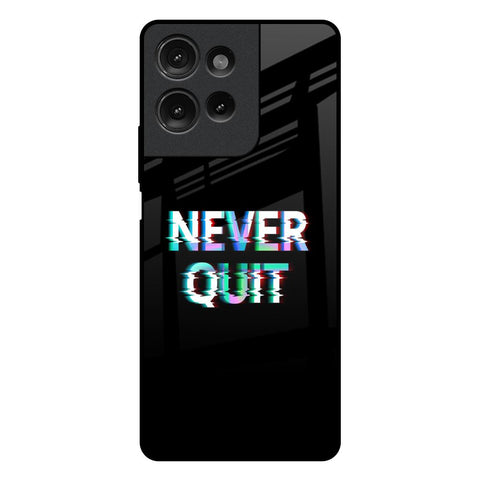 Never Quit Motorola G75 5G Glass Back Cover Online