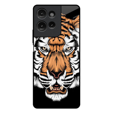 Angry Tiger Motorola G75 5G Glass Back Cover Online
