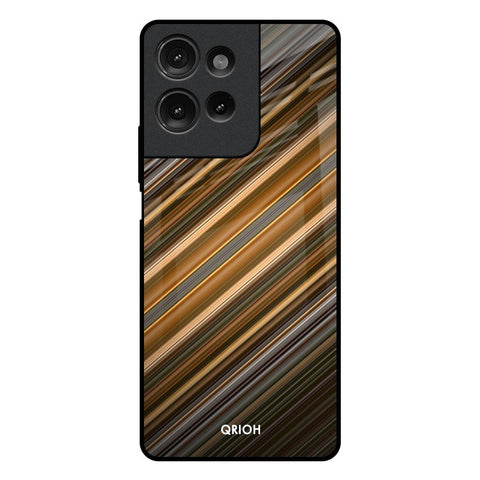 Diagonal Slash Pattern Motorola G75 5G Glass Back Cover Online