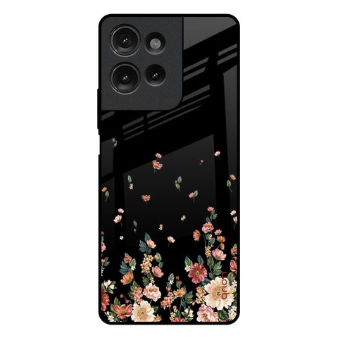 Floating Floral Print Motorola G75 5G Glass Back Cover Online