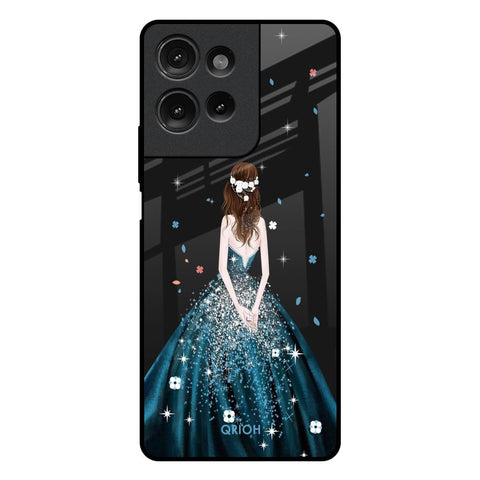 Queen Of Fashion Motorola G75 5G Glass Back Cover Online