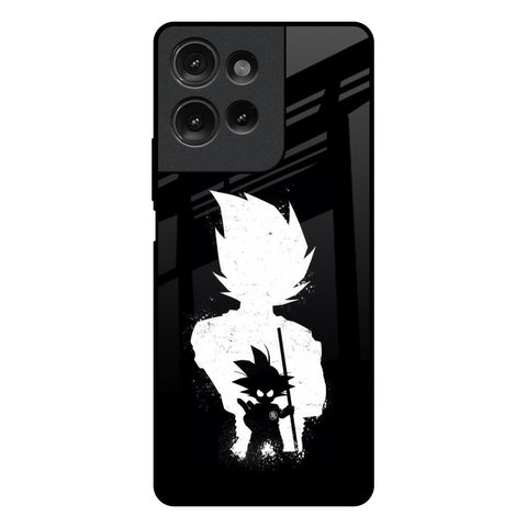 Monochrome Goku Motorola G75 5G Glass Back Cover Online