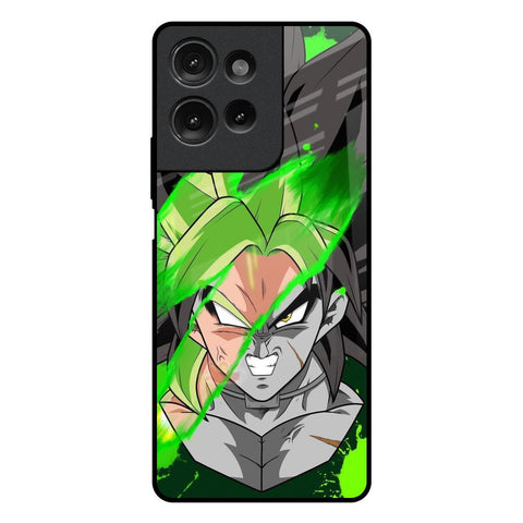 Anime Green Splash Motorola G75 5G Glass Back Cover Online