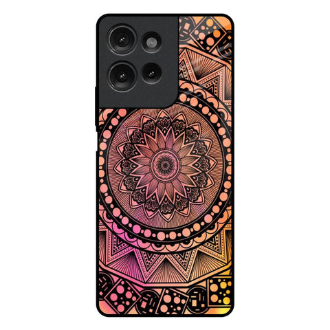 Floral Mandala Motorola G75 5G Glass Back Cover Online