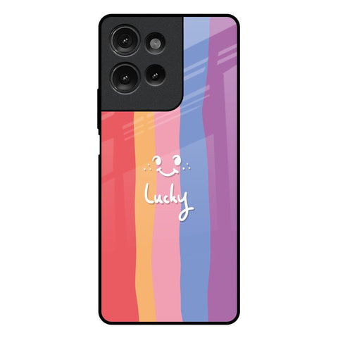 Lucky Abstract Motorola G75 5G Glass Back Cover Online