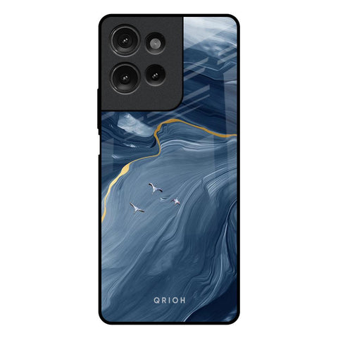 Deep Ocean Marble Motorola G75 5G Glass Back Cover Online