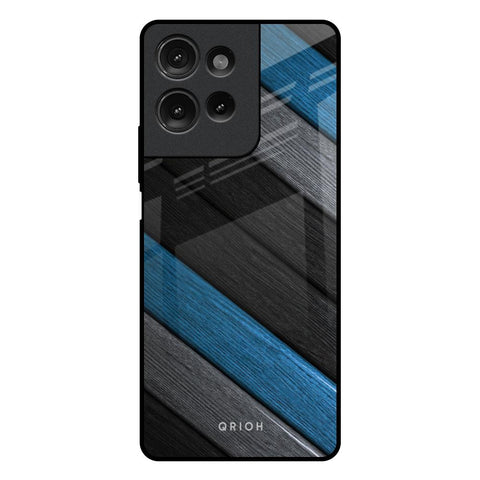 Multicolor Wooden Effect Motorola G75 5G Glass Back Cover Online