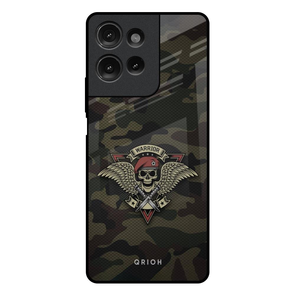 Army Warrior Motorola G75 5G Glass Back Cover Online