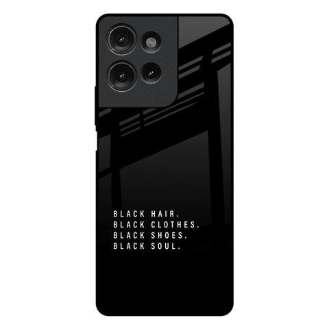 Black Soul Motorola G75 5G Glass Back Cover Online