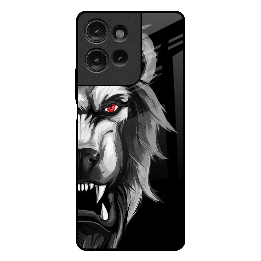 Wild Lion Motorola G75 5G Glass Back Cover Online