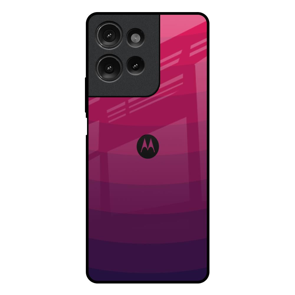 Wavy Pink Pattern Motorola G75 5G Glass Back Cover Online