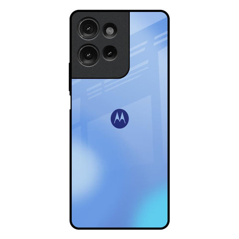 Vibrant Blue Texture Motorola G75 5G Glass Back Cover Online