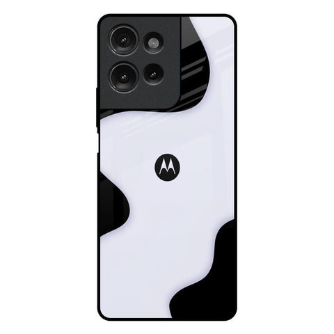 Wheat Cream Wavy Motorola G75 5G Glass Back Cover Online