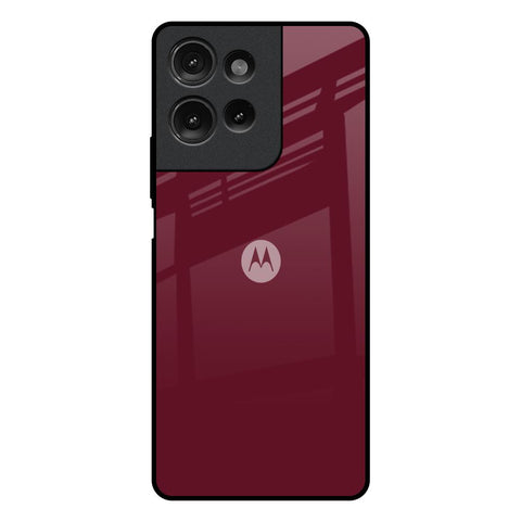 Classic Burgundy Motorola G75 5G Glass Back Cover Online