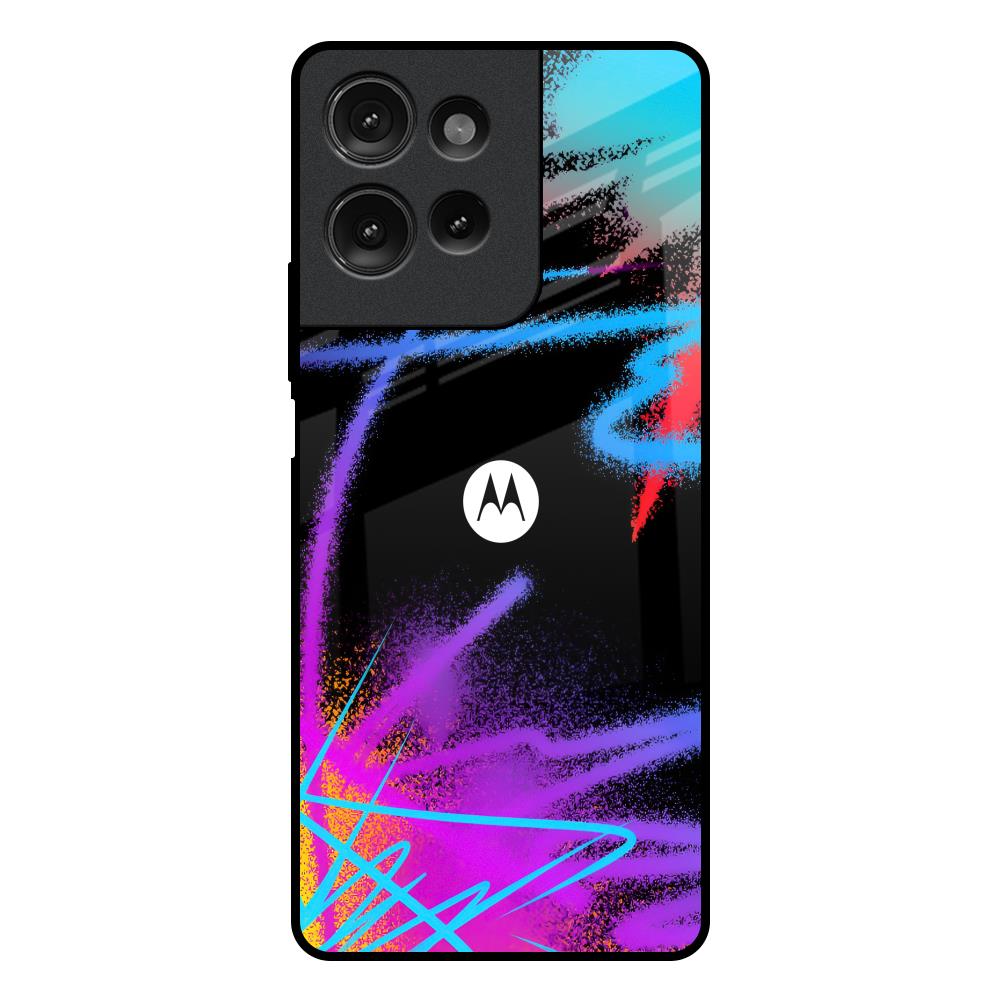 Brushy Color Motorola G75 5G Glass Back Cover Online