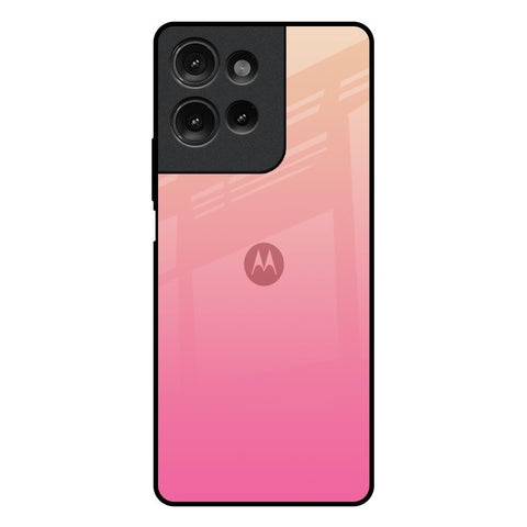 Pastel Pink Gradient Motorola G75 5G Glass Back Cover Online