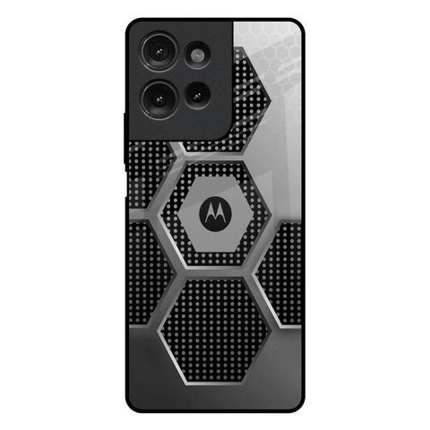 Hexagon Style Motorola G75 5G Glass Back Cover Online