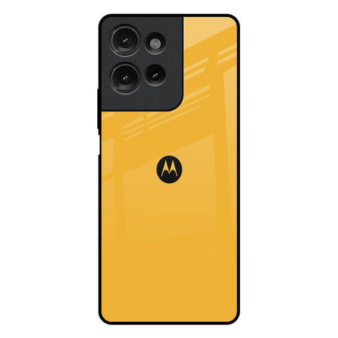 Fluorescent Yellow Motorola G75 5G Glass Back Cover Online