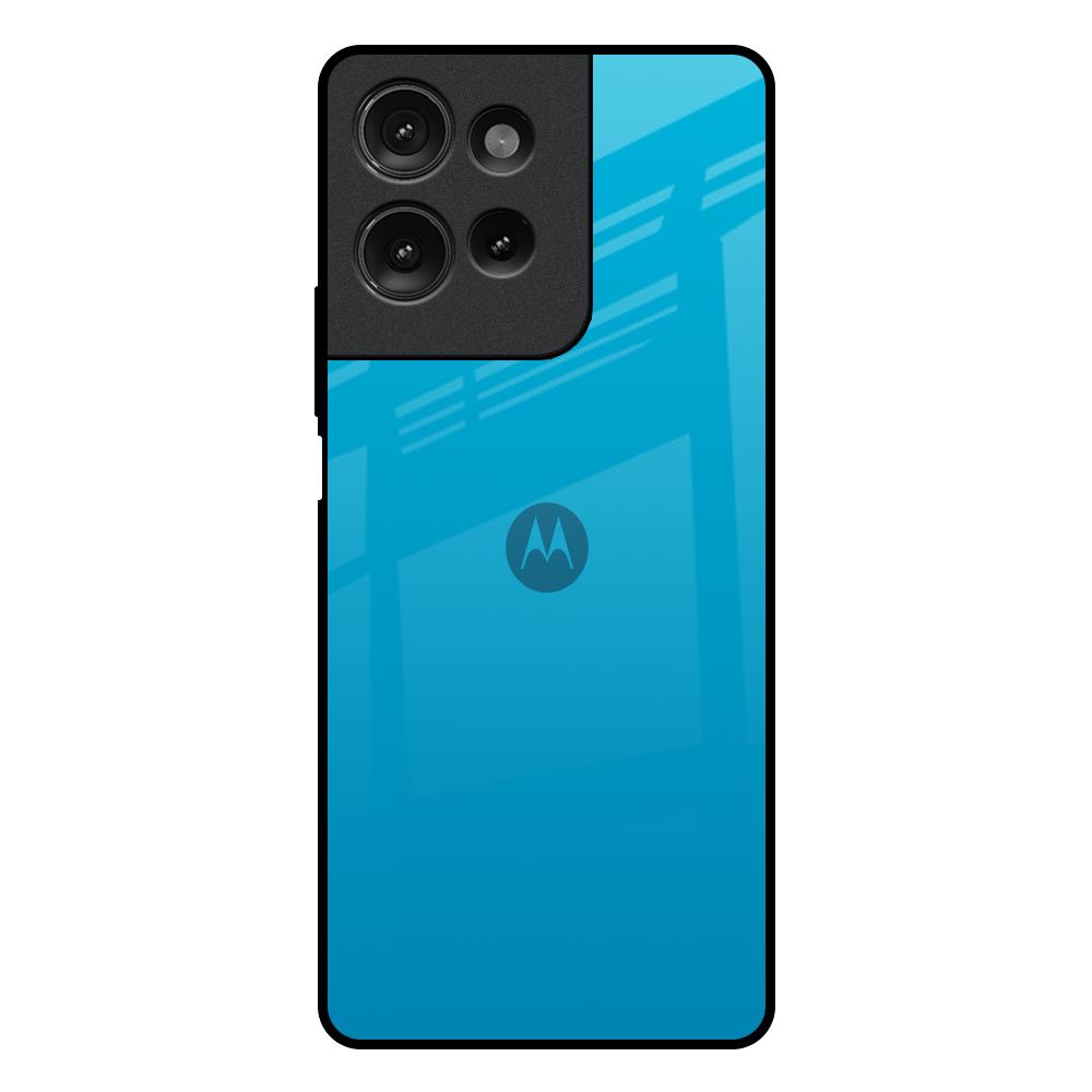Blue Aqua Motorola G75 5G Glass Back Cover Online