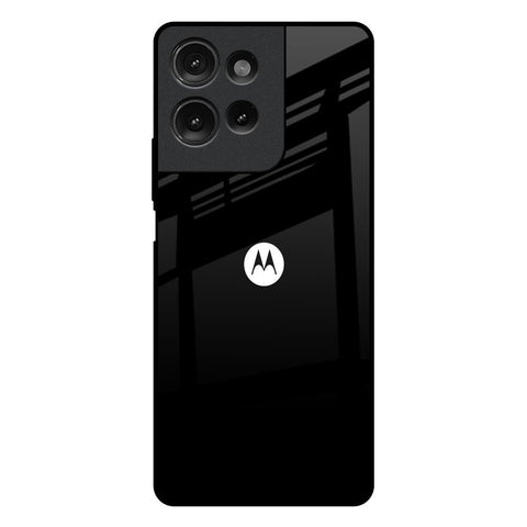 Jet Black Motorola G75 5G Glass Back Cover Online