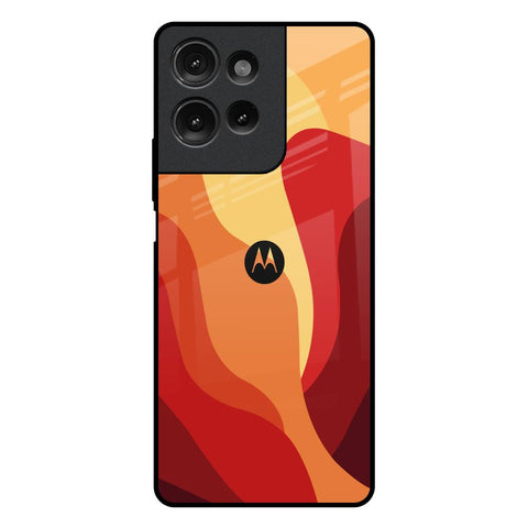 Magma Color Pattern Motorola G75 5G Glass Back Cover Online