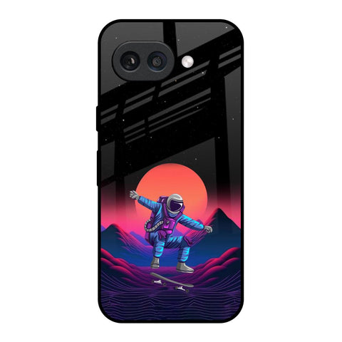 Retro Astronaut Google Pixel 9A Glass Back Cover Online