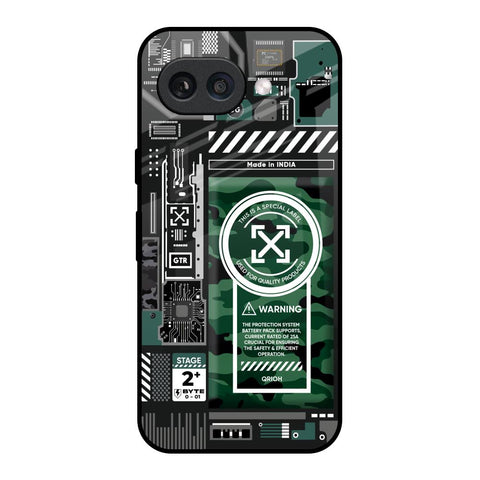 Green Camo Circuit Google Pixel 9A Glass Back Cover Online