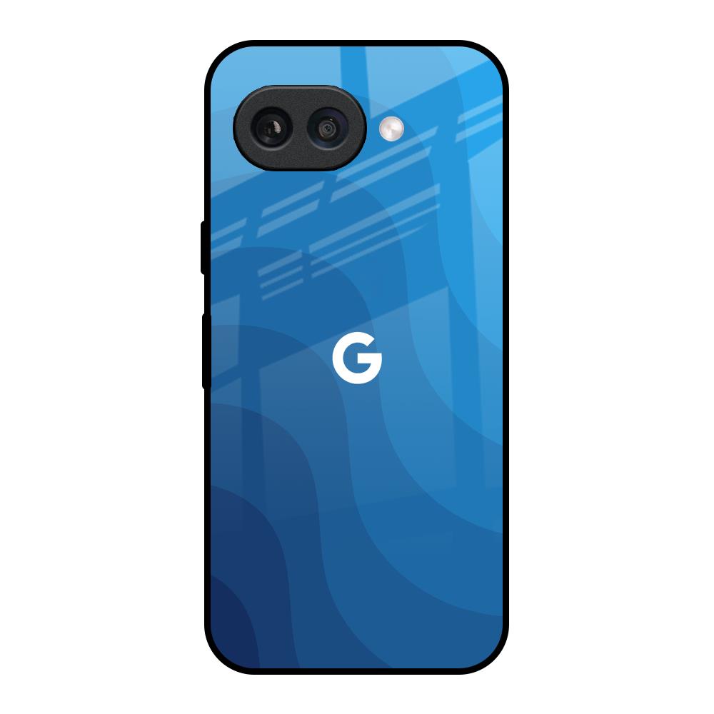 Blue Wave Abstract Google Pixel 9A Glass Back Cover Online