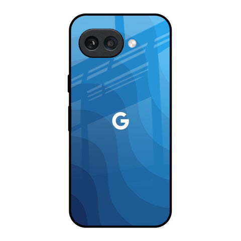 Blue Wave Abstract Google Pixel 9A Glass Back Cover Online