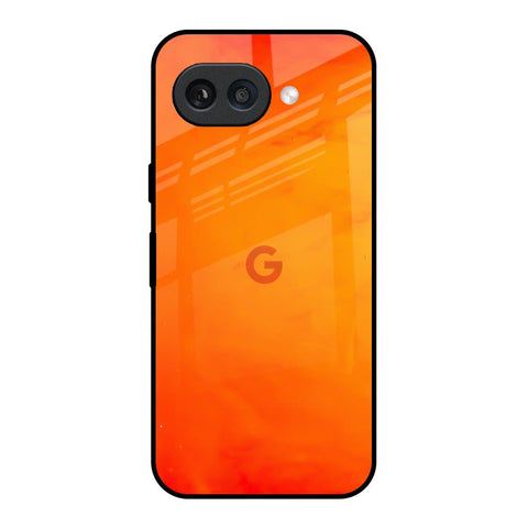 Tangy Orange Google Pixel 9A Glass Back Cover Online