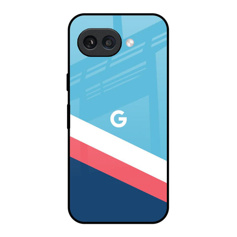 Pink & White Stripes Google Pixel 9A Glass Back Cover Online