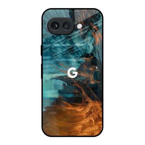 Golden Splash Google Pixel 9A Glass Back Cover Online