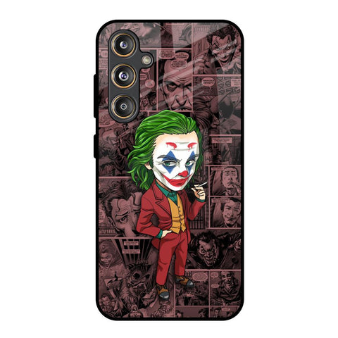 Joker Cartoon Samsung Galaxy M55s Glass Back Cover Online