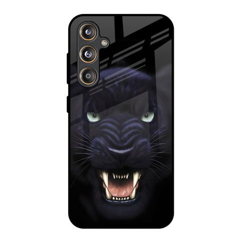 Angry Black Tiger Samsung Galaxy M55s Glass Back Cover Online