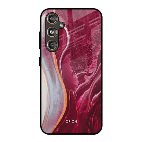 Crimson Ruby Samsung Galaxy M55s Glass Back Cover Online