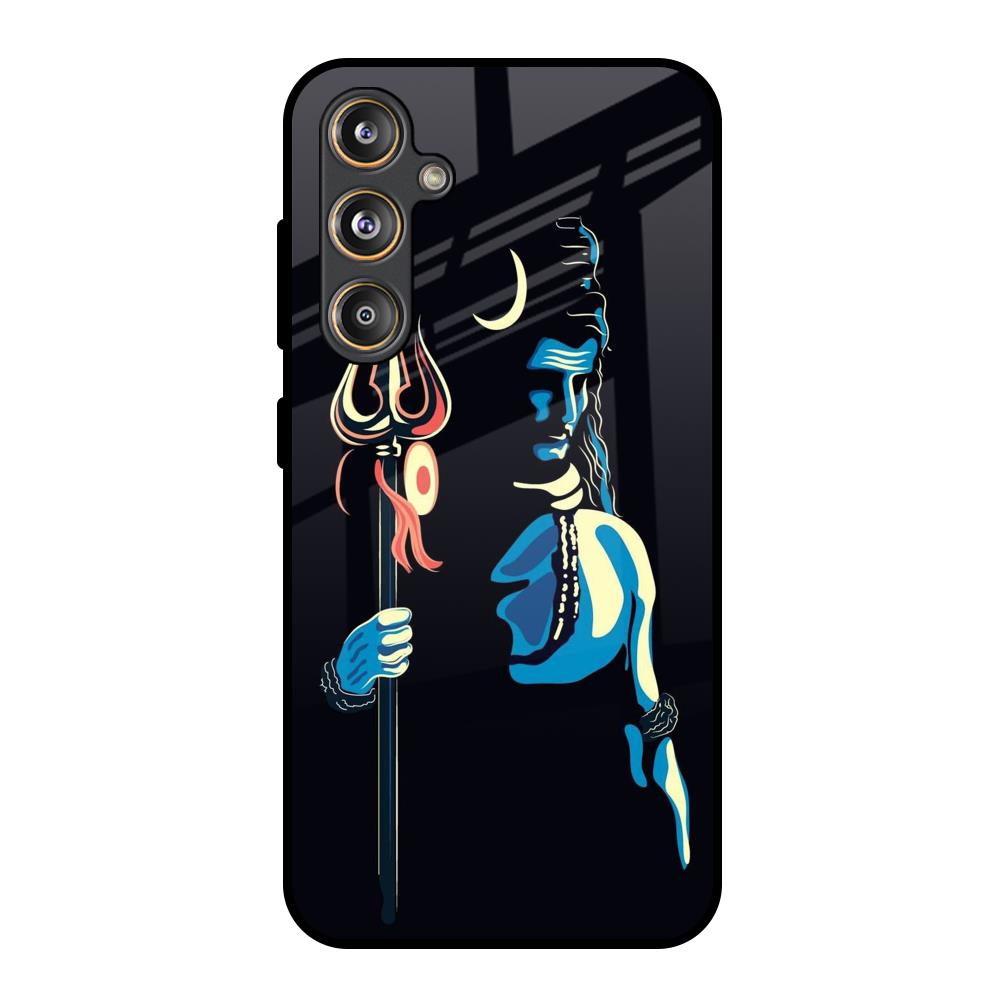 Mahakal Samsung Galaxy M55s Glass Back Cover Online