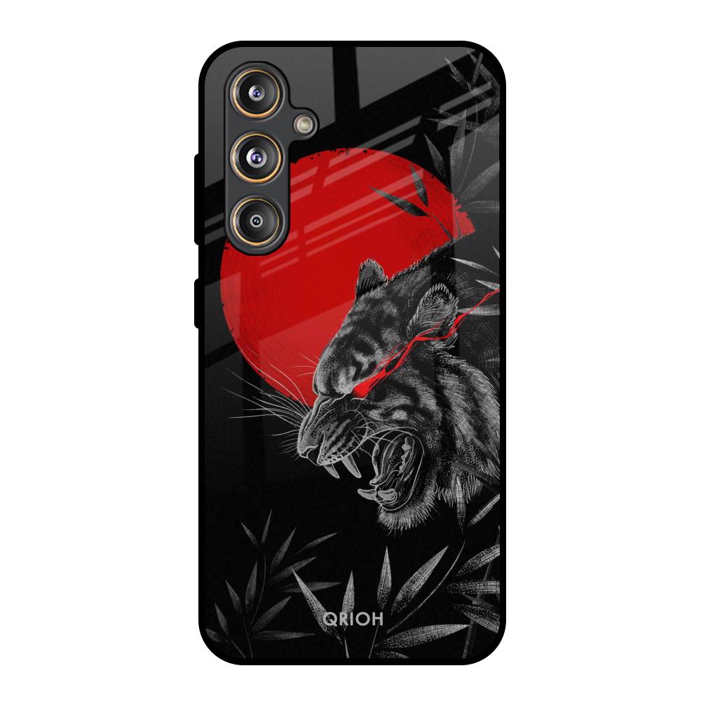 Red Moon Tiger Samsung Galaxy M55s Glass Back Cover Online