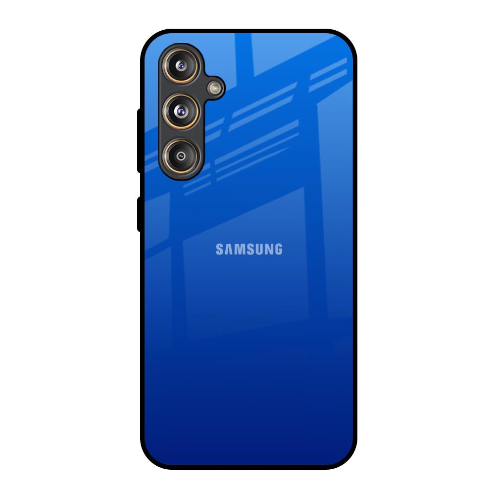 Egyptian Blue Samsung Galaxy M55s Glass Back Cover Online
