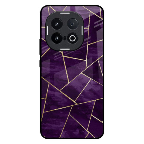 Geometric Purple IQOO 13 5G Glass Back Cover Online