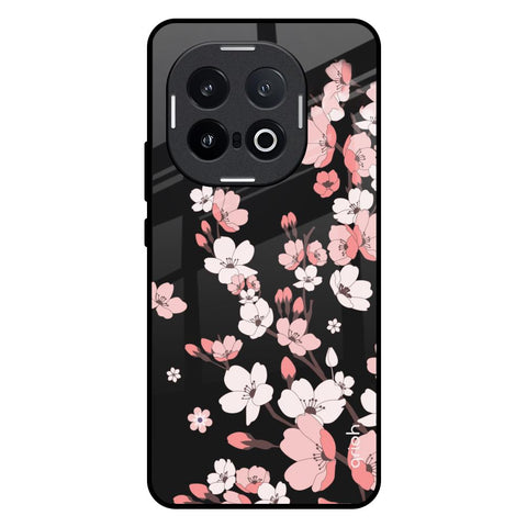 Black Cherry Blossom IQOO 13 5G Glass Back Cover Online