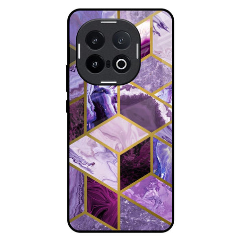 Purple Rhombus Marble IQOO 13 5G Glass Back Cover Online